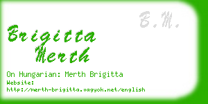 brigitta merth business card